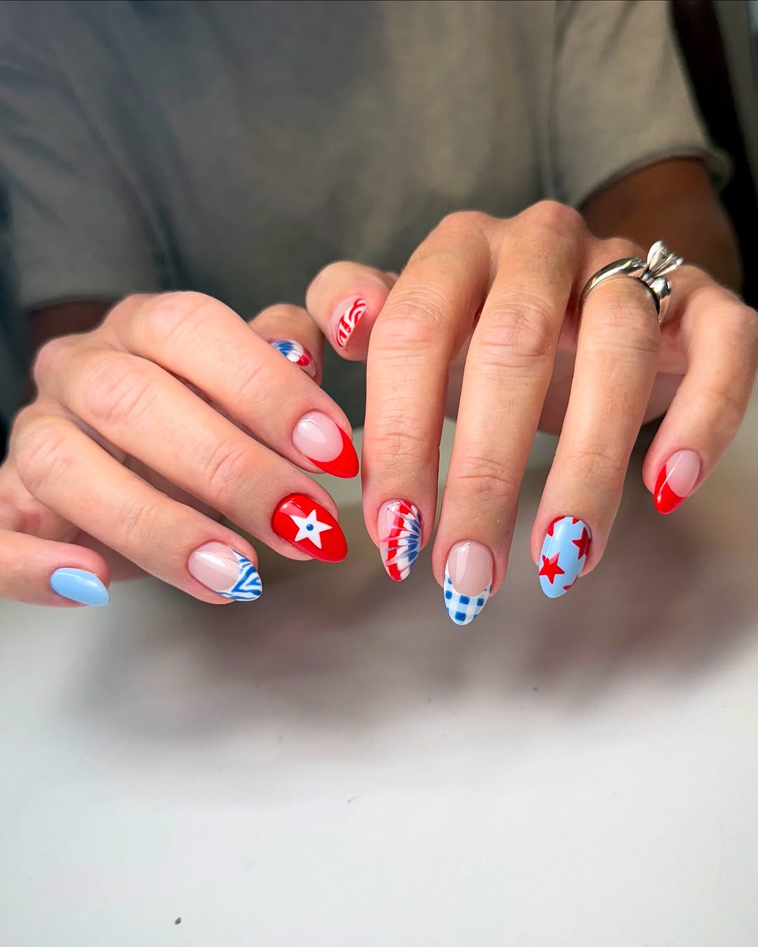 4th of july nails