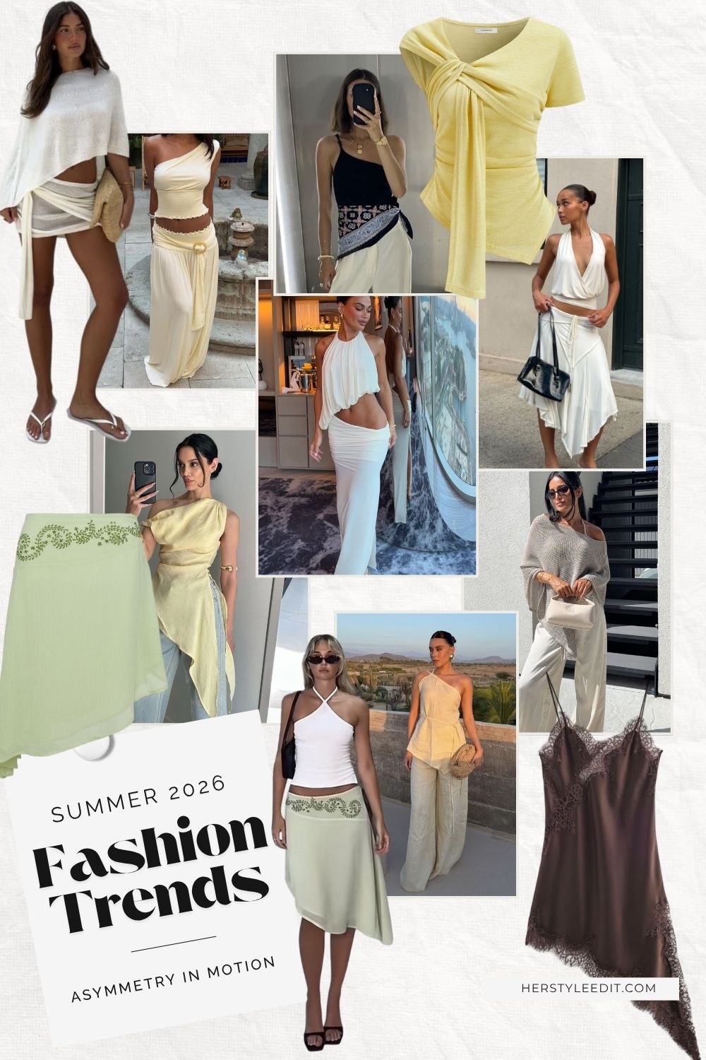 Summer 2026 Fashion Trends - Asymmetry in Motion