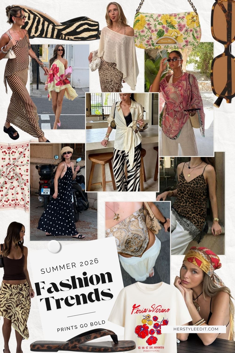 Summer 2026 Fashion Trends - Prints Go Bold