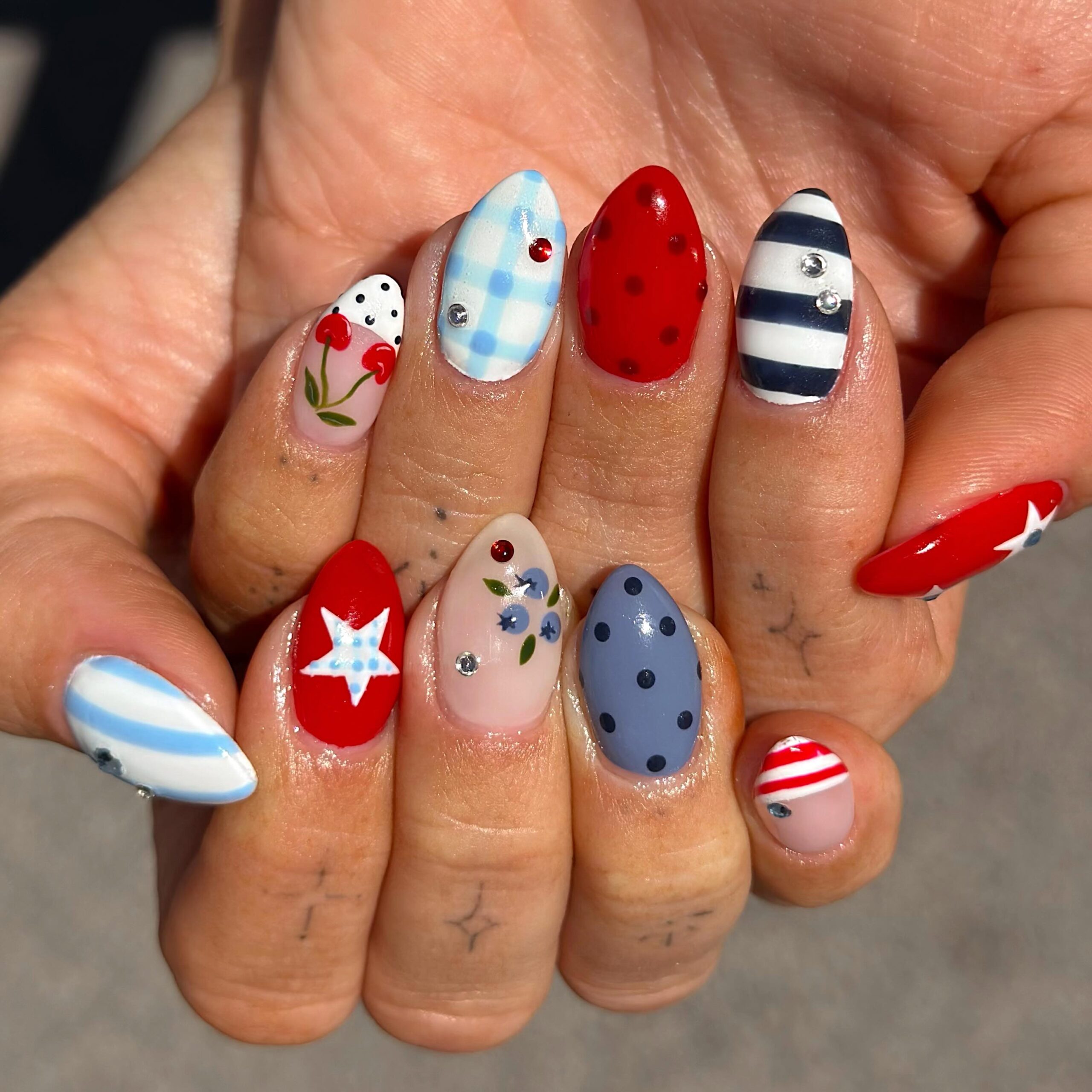 nailsbybryn - 4th of july nails - fourth of july nails - 4th of july nail ideas - 4th of july nail designs - 2026